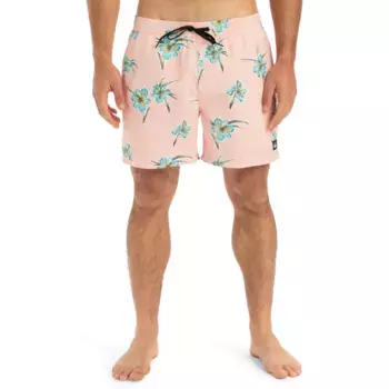 Мужские повседневные прямые 15-дюймовые плавательные шорты Quiksilver, цвет Rosa