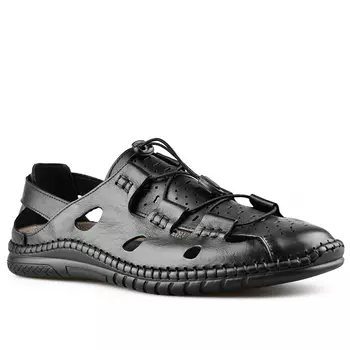 Мужские повседневные сандалии черные Tendenz