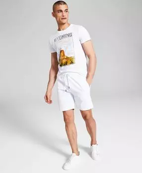 Мужские повседневные шорты из ворсованного твила And Now This, белый