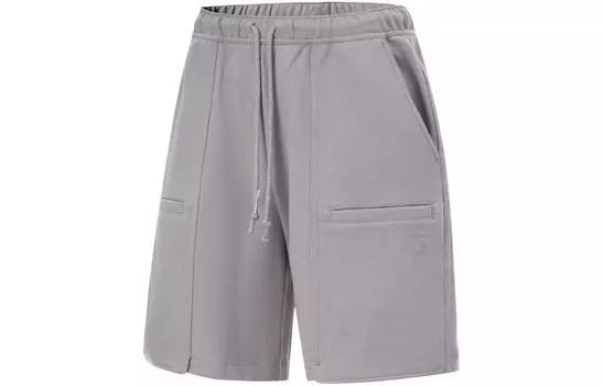 Мужские повседневные шорты Li Ning X Jackie Chan Co-branded Kung Fu Series Frost Gray Lining, серый