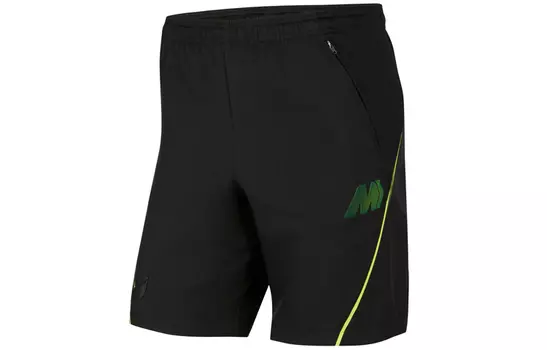 Мужские повседневные шорты Nike, цвет Black/fluorescent yellow
