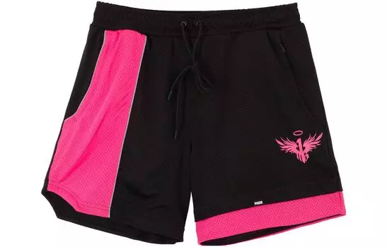 Мужские повседневные шорты Puma, цвет Black-bright pink