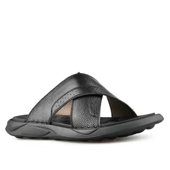 Мужские повседневные тапочки черные Tendenz