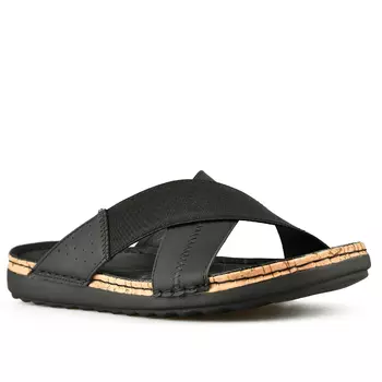 Мужские повседневные тапочки черные Tendenz