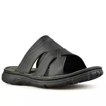 Мужские повседневные тапочки черные Tendenz