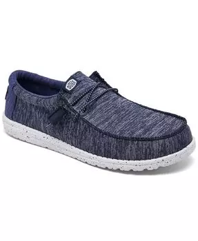 Мужские повседневные трикотажные кроссовки-мокасины Wally Sport Hey Dude, синий