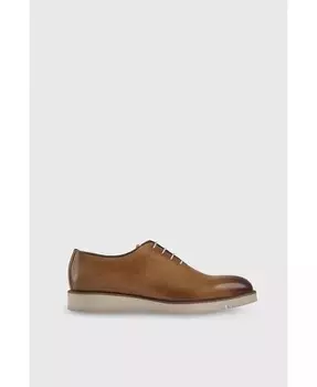 Мужские повседневные туфли из натуральной кожи цвета античного загара Furniq UK, коричневый/бежевый