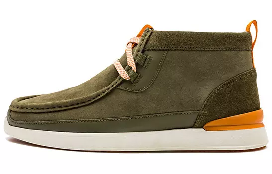 Мужские повседневные высокие кроссовки Olive Green Clarks
