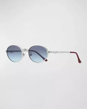 Мужские позолоченные овальные солнцезащитные очки Pac Masterpiece Vintage Frames Company, цвет Black