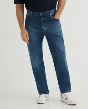 Мужские пятикарманные классические брюки большого размера Emidio Tucci, цвет Azul ndigo