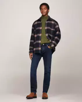 Мужские приталенные джинсы Denton Tommy Hilfiger, синий