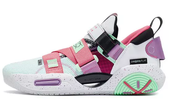 Мужские профессиональные баскетбольные кроссовки Wade AC9 V2 - белые/красные Lining