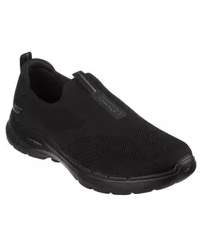 Мужские прогулочные кроссовки gowalk 6 slip-on от finish line Skechers, черный
