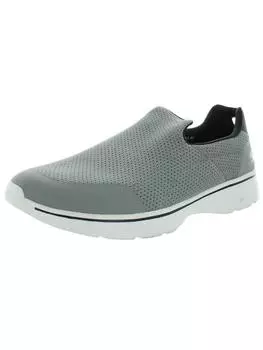 Мужские прогулочные туфли без шнуровки Go Walk 4 Incredible с сеткой Skechers, цвет Light Gray