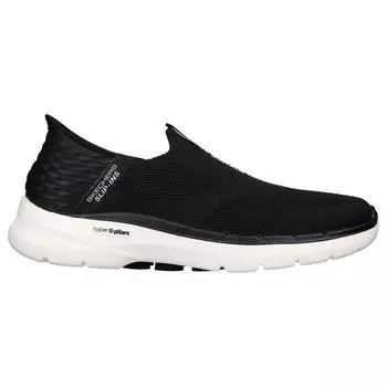 Мужские прогулочные слипоныSkechers 216278_BLK Черные слипоны
