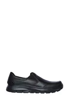 Мужские противоскользящие туфли Flex Advantage Bronwood на широкую ногу Skechers, черный