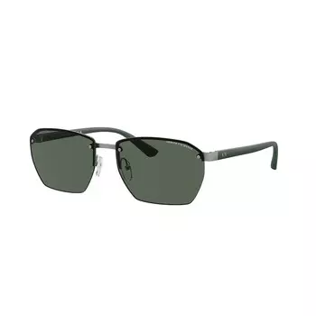 Мужские прямоугольные солнцезащитные очки Armani Exchange 0AX2048S 59 мм, цвет Matte Gunmetal
