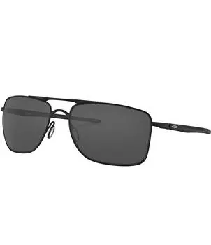Мужские прямоугольные солнцезащитные очки Oakley OO4124 калибра 62 мм, черный