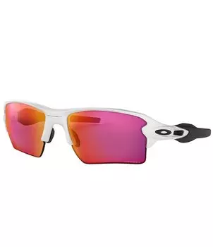 Мужские прямоугольные солнцезащитные очки Oakley OO9188 Flak 2.0 XL 59 мм, белый