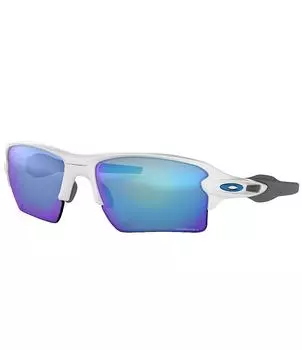 Мужские прямоугольные солнцезащитные очки Oakley OO9188 Flak 2.0 XL 59 мм, белый