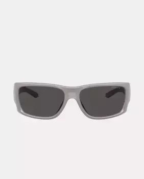 Мужские прямоугольные солнцезащитные очки-перевертыши с серыми поляризованными линзами Arnette, серый