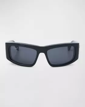 Мужские прямоугольные спортивные солнцезащитные очки Joseph Off-White