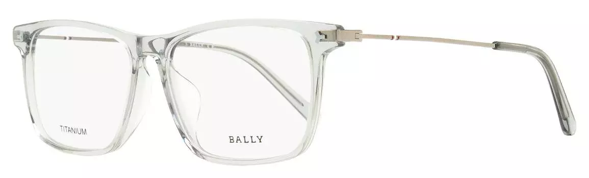 Мужские прямоугольные титановые очки Bally BY5057D 020 прозрачно-серые 56 мм