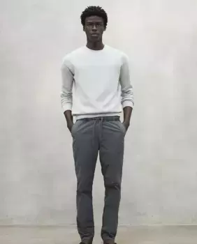 Мужские прямые брюки с кулиской для регулировки талии Ecoalf, темно-серый