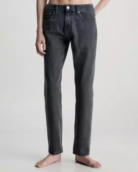 Мужские прямые черные джинсы Calvin Klein Jeans, черный