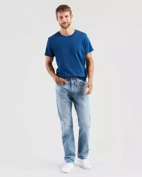Мужские прямые джинсы 505 Levi's, темно-синий
