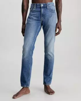 Мужские прямые джинсы из денима средней длины Calvin Klein Jeans, синий