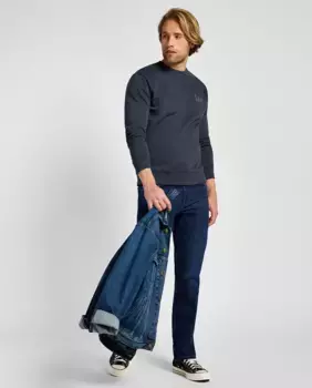 Мужские прямые джинсы с 5 карманами Brooklyn Lee, цвет Azul ndigo