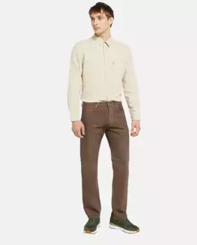 Мужские прямые хлопковые джинсы 501 Original Levi's, коричневый