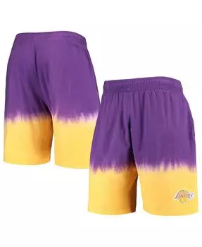 Мужские пурпурно-золотые аутентичные шорты los angeles lakers hardwood classics Mitchell & Ness, мульти