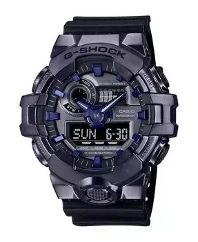 Мужские японские кварцевые часы из черной смолы, 53,4 мм, GM700P-6A G-Shock, черный