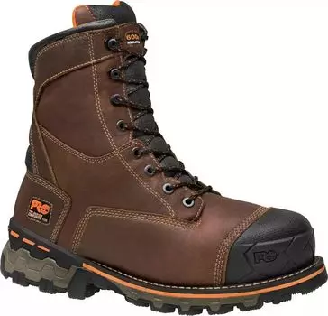Мужские рабочие ботинки Boondock Timberland PRO, 8 дюймов, водонепроницаемые, 600 г, с композитным носком, коричневый