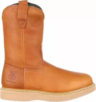 Мужские рабочие ботинки Georgia Boots на танкетке Wellington EH со стальным носком, золотой