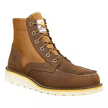 Мужские рабочие ботинки на танкетке с мягким носком, 6 дюймов, средний/широкий, Moc Carhartt, коричневый