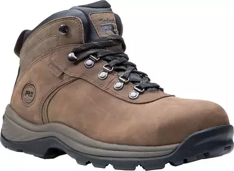 Мужские рабочие ботинки Timberland PRO Flume Mid водонепроницаемые со стальным носком, коричневый