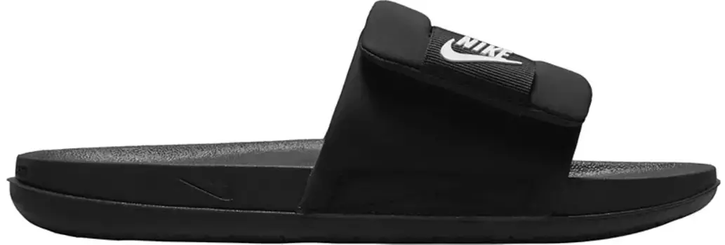 Мужские регулируемые шлепанцы Nike OffCourt, черный/белый/черный