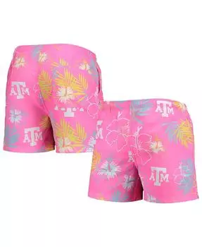 Мужские розовые плавки texas a&m aggies с неоновым цветочным принтом FOCO, розовый