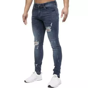 Мужские рваные джинсы скинни Eto, синий