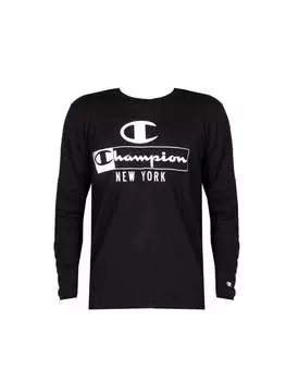 Мужские с длинным рукавом Champion, черный