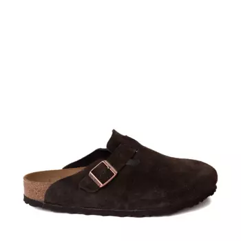 Мужские сабо Birkenstock Boston с мягкой стелькой, цвет Mocha