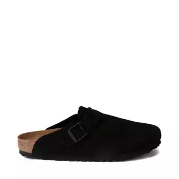 Мужские сабо Birkenstock Boston с мягкой стелькой, черный
