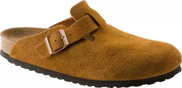 Мужские сабо Birkenstock Boston с мягкой стелькой, цвет Mink