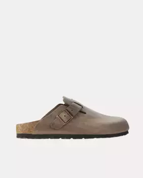 Мужские сабо Boston в коже Birkenstock, коричневый