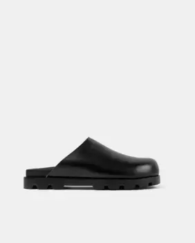 Мужские сабо из гладкой кожи Brutus Sandal Camper, черный