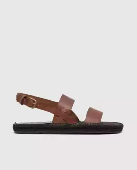 Мужские сандалии Ken на плоской подошве из коровьей кожи с регулируемой пряжкой Castaer, коричневый