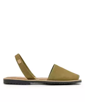 Мужские сандалии Menorcan из замши на мягкой подошве CASTELL MENORCA, темно-зеленый